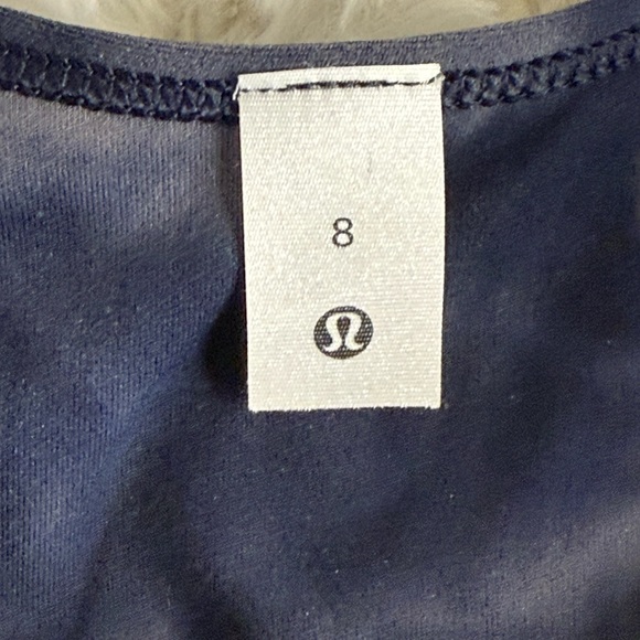 Lululemon Align T-shirt Diamond Dye Lunar Rock True Navy sz 8 - Picture 4 of 4